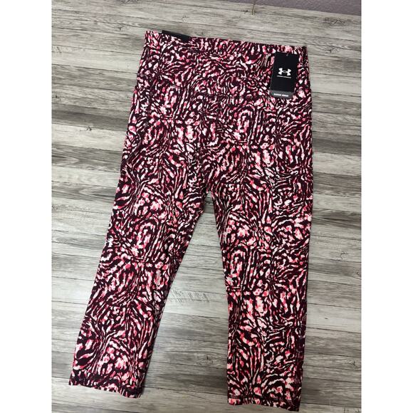 Under Armour Capri Pants Womens Size Large Heat Gear Compression New Athleisure - Picture 7 of 11